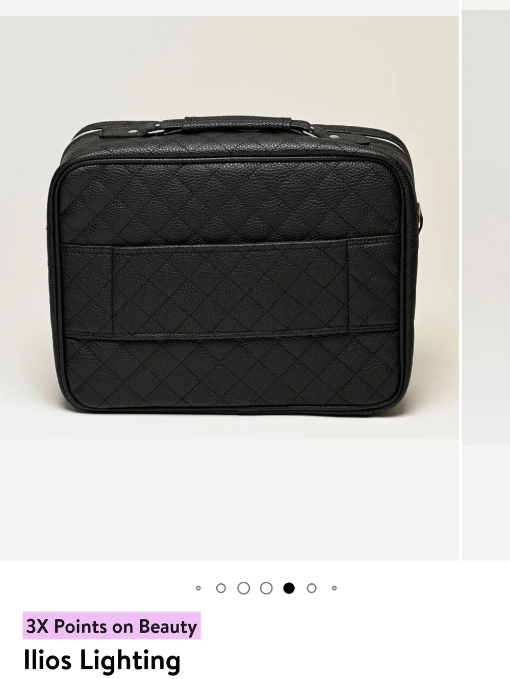 ILIOS Structured Black Travel Makeup Case. Brand New With Tags.